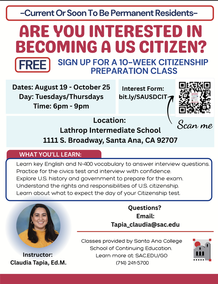 Becoming A US Citizen Classes E